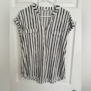 Black and white Stripes blouse